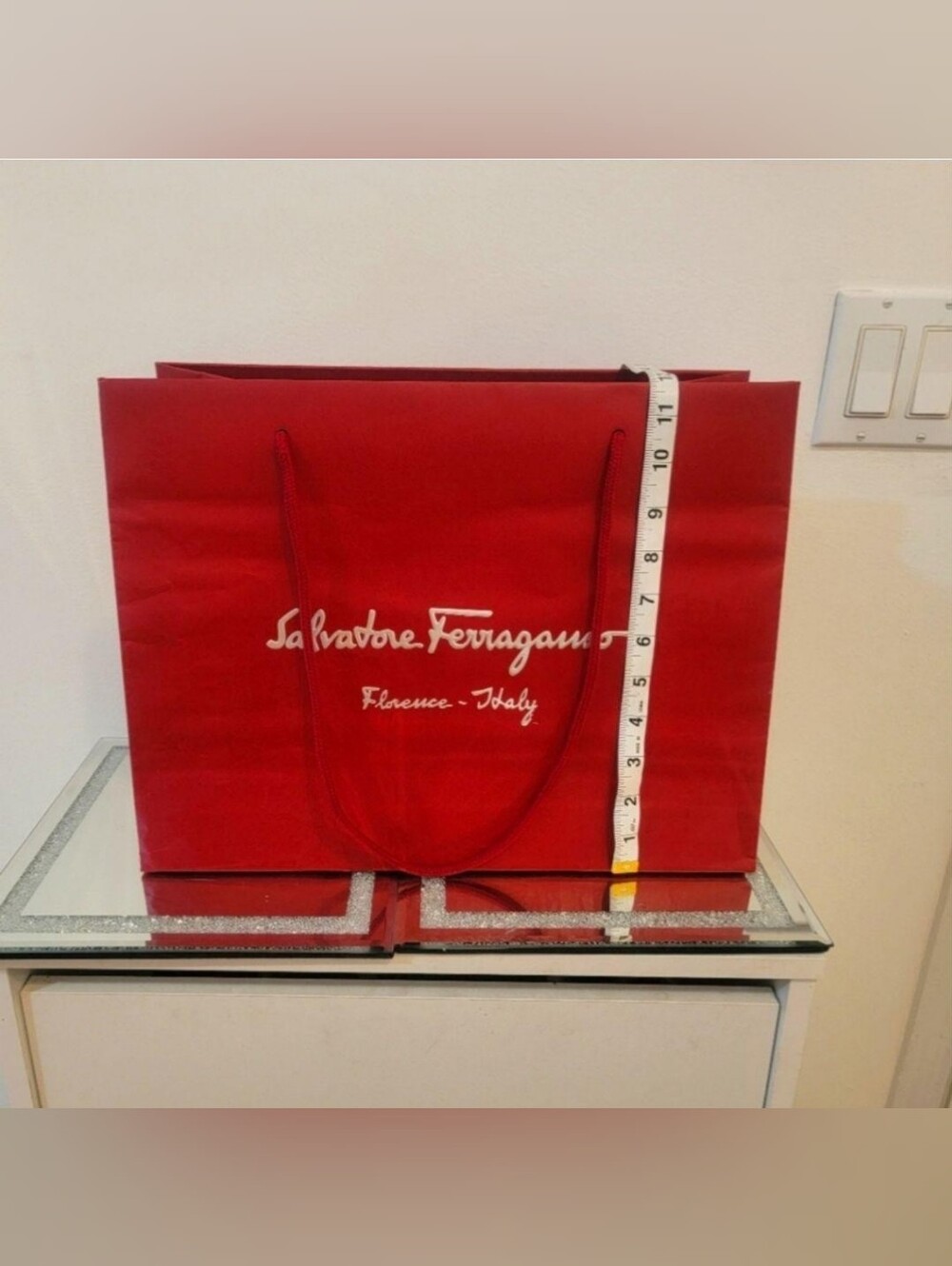 Salvatore Ferragamo Red Rope-Handle Tote Bag